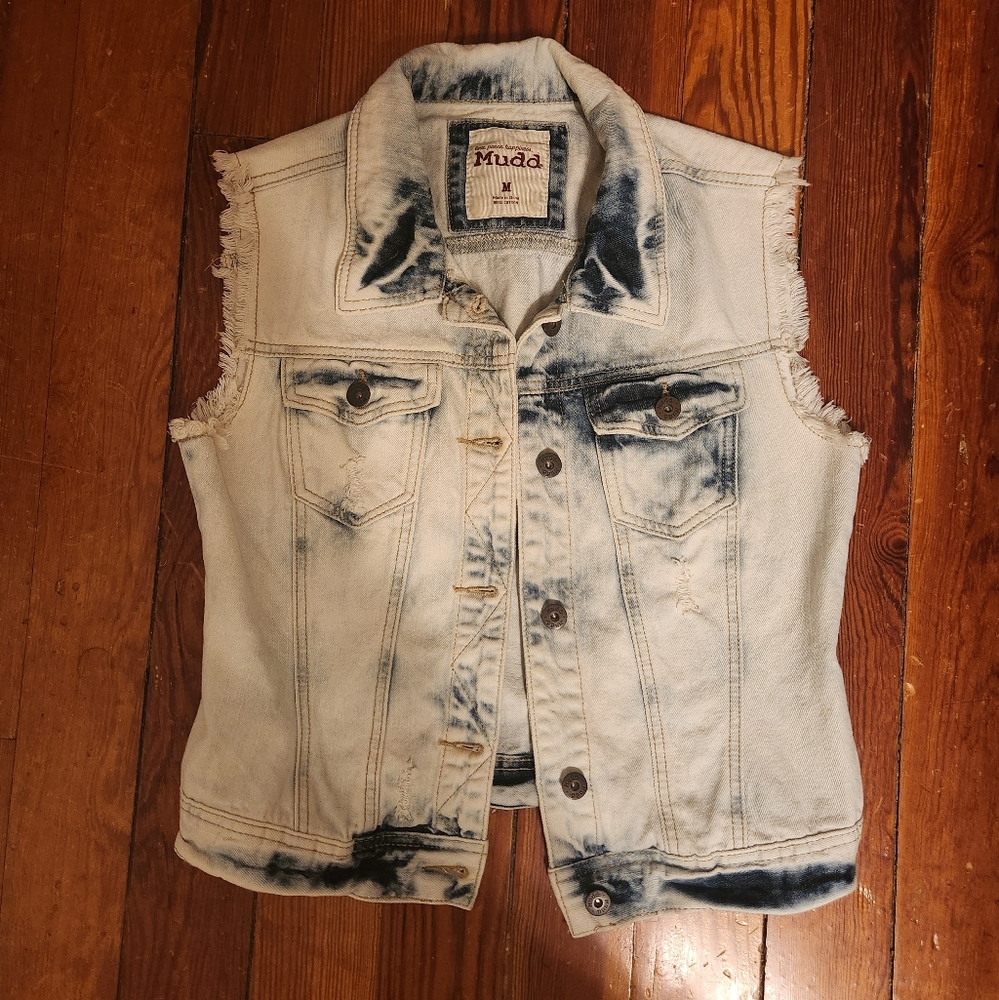 Mudd jean vest, juniors  medium